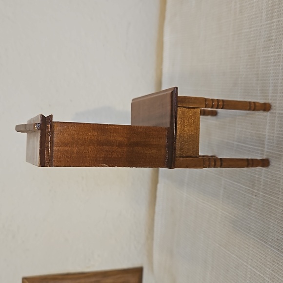 Miniature Wood Secretary Desk - Picture 4 of 8